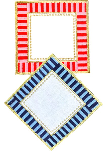 Candy Serisi Lacivert Mavi Kokteyl Peçete Seti ( 2 Adet )