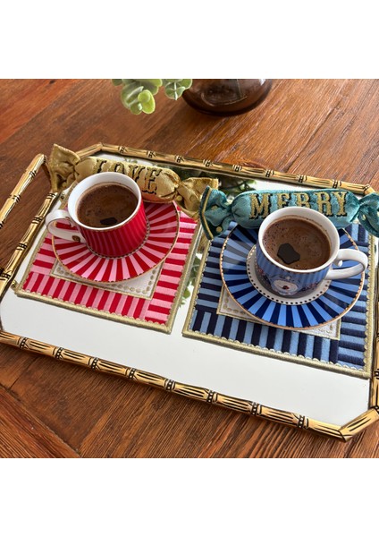 Candy Serisi Lacivert Mavi Kokteyl Peçete Seti ( 2 Adet ) modelleri