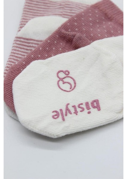 Nessiworld Puanlı Kaymaz Penye Soket Çorap 3'lü BS10108 Pudra modelleri