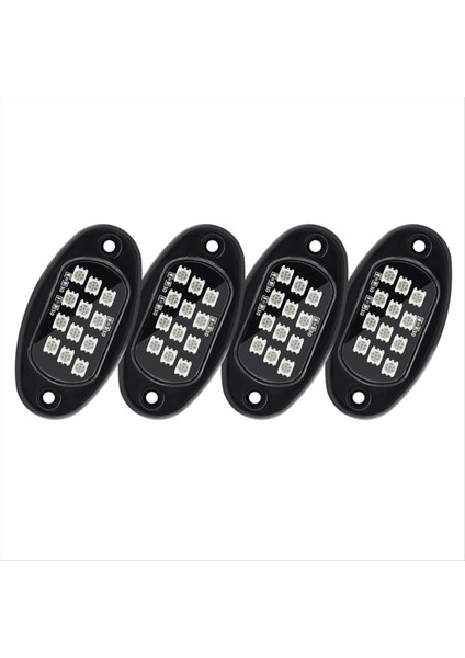 Rgb Kaya Işıkları Uygulama Kontrolü Yanıp Sönen Müzik Modu Su Geçiren Tekerlek Iyi Işık 4 Pod (Yurt Dışından)