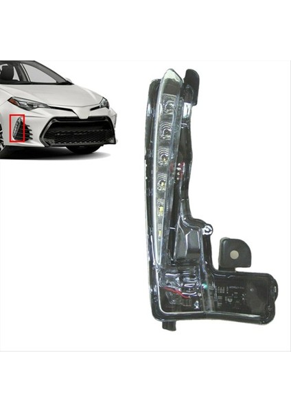 Toyota Corolla Se Xse 2017-2019 LED Sis Found Lambaları Drl Gündüz Koşu Işıkları Sol 2 Pcs (Yurt Dışından) indirimleri