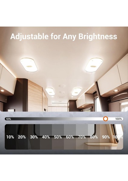 Rv Işıklar Iç 1200LM 3 Renk 12V Volt LED Işık Süper Parlak 204 Leds Rv Otomobil Fragmanı Için Dome Işık Fikstürü (Yurt Dışından) modelleri