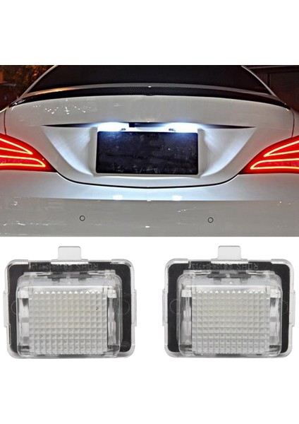 2x Araba 18 Smd LED Plaka Işık Plaka Işığı Medes Mercedes W204 W221 W212 W216 (Yurt Dışından) modelleri