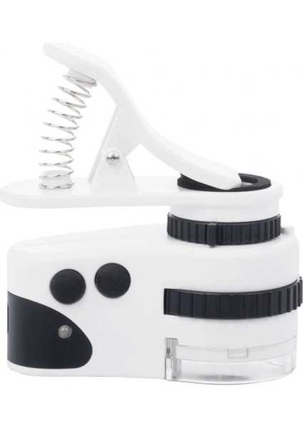 60X Mini Cep Telefonu Için Mandallı Mikroskop Uv Ledli Büyüteç Model AL2431 fırsatları