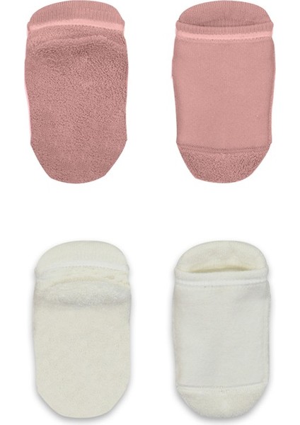 Nessiworld 2'li Altı Havlu Sneakers Kaymaz Çorap 20501 Ekru Pudra modelleri