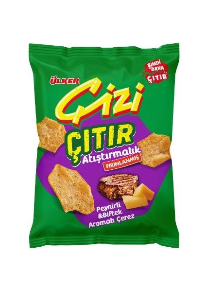 Çizi Çıtır - Peynirli&biftek Aromalı - 50 Gram - 14 Adet