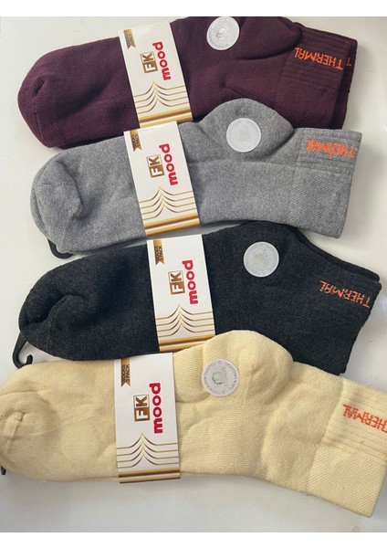 Fk Mood 6'li Termal Renkli Soket Çorap