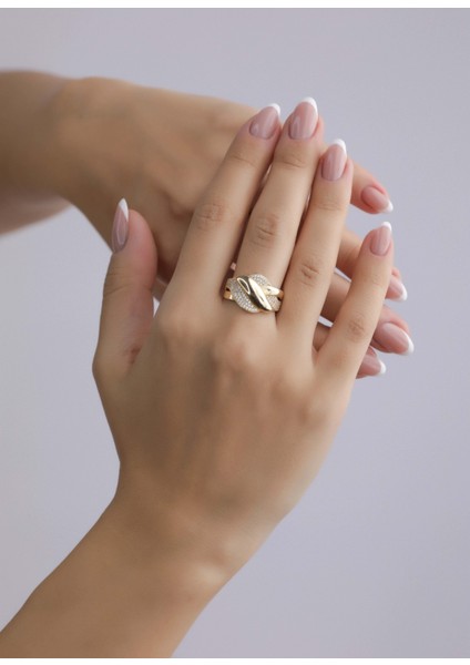 Nar-in Altın Mücevherat Tasarım Altın Yüzük 009