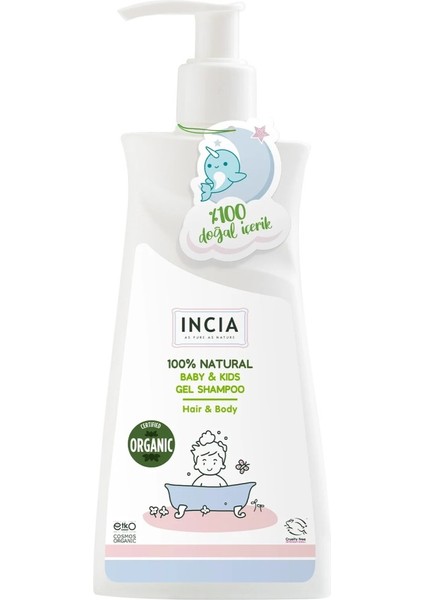 Doğal Çocuklar Için Saç ve Vücut Şampuanı 350 ml