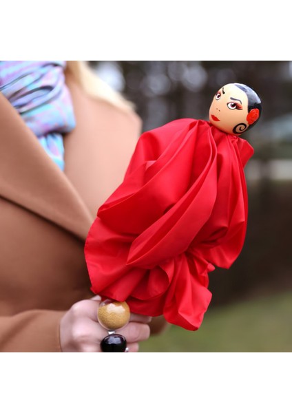 Rain Parade - Katlanabilir Şemsiye - Kırmızı fırsatları