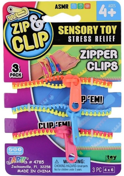 4785 Zıp Clip Zipper Clips 3lü -Nessiworld