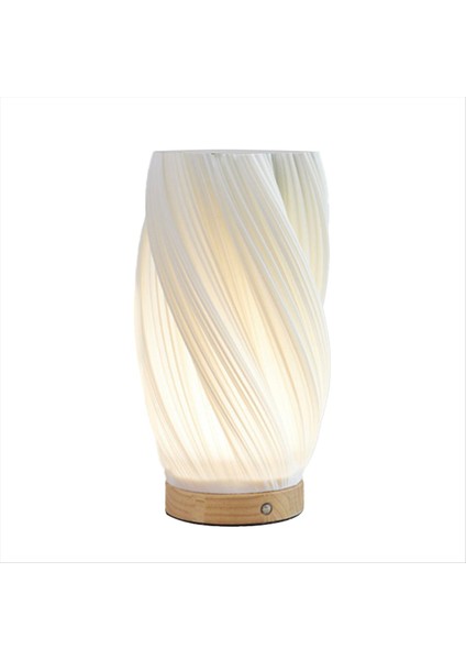 Yatak Başı Lambalar Için Komodin Lambası Vintage Çizgili Küçük Gece Işık Vazo Tasarımı Şarj Edilebilir Işık Esintisi B (Yurt Dışından) fırsatları