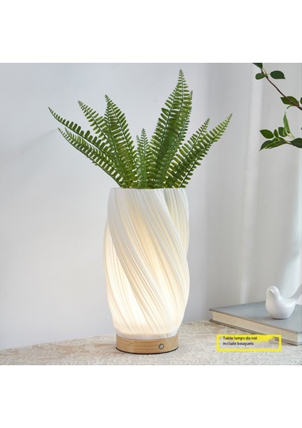 Yatak Başı Lambalar Için Komodin Lambası Vintage Çizgili Küçük Gece Işık Vazo Tasarımı Şarj Edilebilir Işık Esintisi B (Yurt Dışından) indirimleri