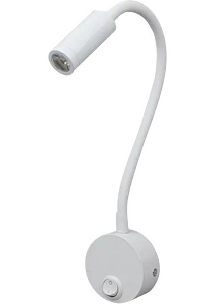 3W Duvara Monte Okuma Işık Esnek Goopeneck LED Sconce Lambası Yatak Odası, Ofis, Workbench, Stüdyo Okuma Lambası (Yurt Dışından)