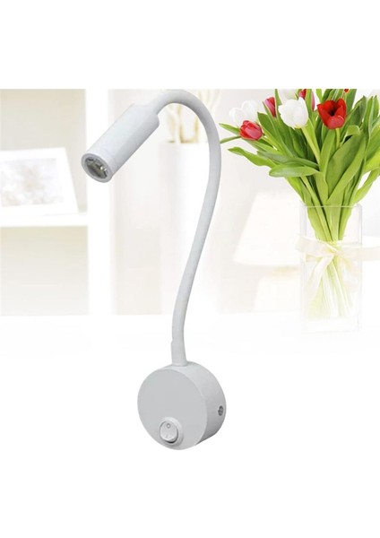 3W Duvara Monte Okuma Işık Esnek Goopeneck LED Sconce Lambası Yatak Odası, Ofis, Workbench, Stüdyo Okuma Lambası (Yurt Dışından) indirimleri