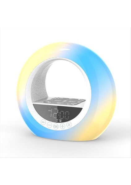 Gündoğumu Çalar Saat Hafif Uyuyanlar Yatak Odası Uyku Yardımı Için Işık Masa Saati ile Hafif Saat Uyandır (Yurt Dışından)