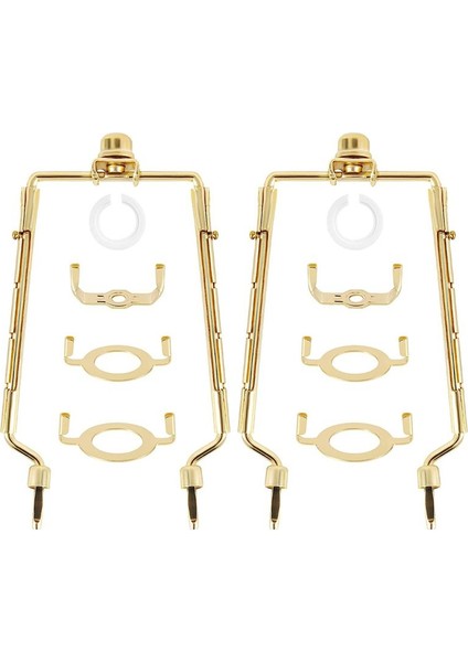 7inch Lamba Gölge Arp Tutucu Ayarlanabilir Lamba Arp Kiti E14, E26, E27 Işık Taban Adaptörü Altın Korna Çerçevesi Laboratür Braketi (Yurt Dışından)