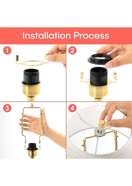 7inch Lamba Gölge Arp Tutucu Ayarlanabilir Lamba Arp Kiti E14, E26, E27 Işık Taban Adaptörü Altın Korna Çerçevesi Laboratür Braketi (Yurt Dışından) fırsatları