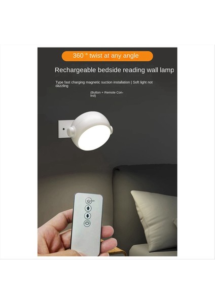 Manyetik Rgb Gece Işık Öğrenci Yurt Başucu Yatak Lambası Okuma Lambası Kablosuz Şarj Çok Renkli Masa Lamba (Yurt Dışından) fırsatları