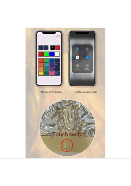 Su Dalgası Dekoratif Gece Işığı, Yatak Odası Atmosfer Işığı, Dalga Projeksiyon Masası Işığı, 16 Renkli Touch+Uzaktan Kumanda (Yurt Dışından) indirimleri