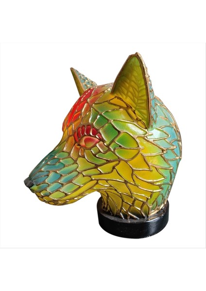 Ev Dekorasyonu Için Kullanılan 15CM Reçine Vitray Tablo Lambası-Hayvan Serisi. (Yurt Dışından)