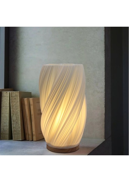 Onlanda Lambası Için Başucu Lambaları Vintage Çizgili Küçük Gece Işık Lambası Çalışma ve Dekorasyon Için, Esinti C (Yurt Dışından) modelleri