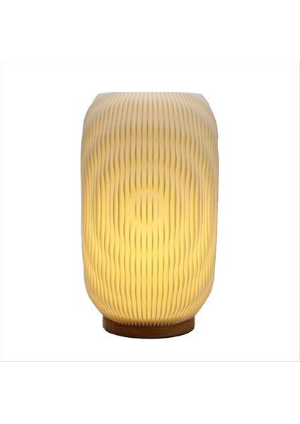 Odday Lambası Için Başucu Lambaları Vintage Çizgili Küçük Gece Işık Lambası Çalışma ve Dekorasyon, Su Dalgalanması (Yurt Dışından) fırsatları