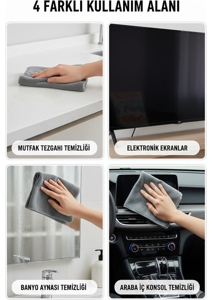 Duoclean Çift Etkili Temizlik Bezi - Mikrofiber & Cam Bezi (2'si 1 Arada) 1 Adet fırsatları