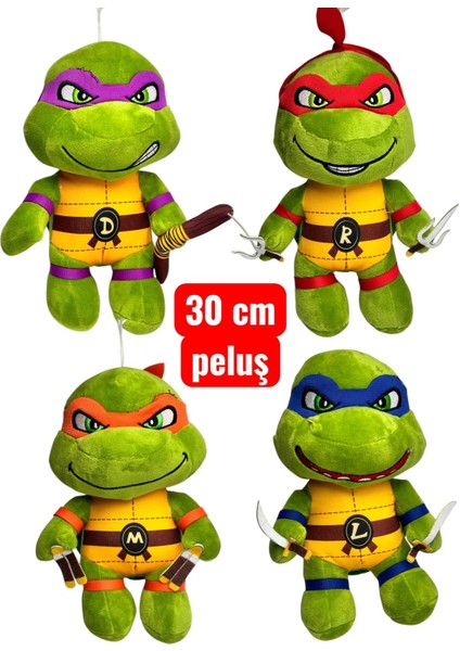 30 cm Ninja Kaplumbağa Peluş Oyuncak – Donatello / Raphael / Michelangelo / Leonardo – Yumuşak Peluş Figür fiyatları