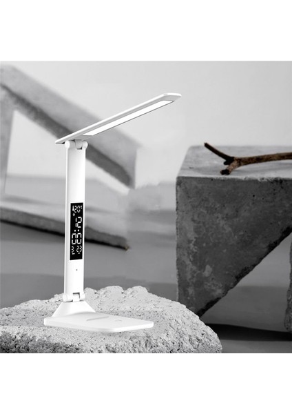 30LED Kişilik Kare Masa Aydınlatma Lambası Basit Okuma Masası Lambası 2000MAH Şarj Edilebilir Başucu Lambası Çalışma Çalışması (Yurt Dışından) fırsatları