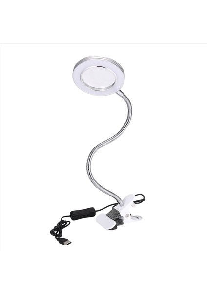 Masa Masası Üstü 8x Büyüteç Cam Güzellik Tırnak Salonu Dövme Büyüteç Lambası Işık (Yurt Dışından)