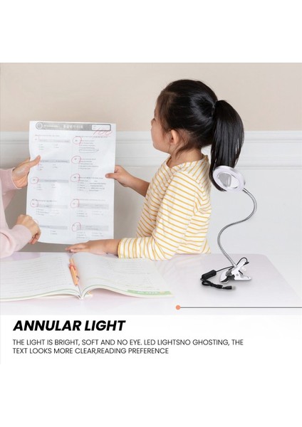 Masa Masası Üstü 8x Büyüteç Cam Güzellik Tırnak Salonu Dövme Büyüteç Lambası Işık (Yurt Dışından) fiyatları