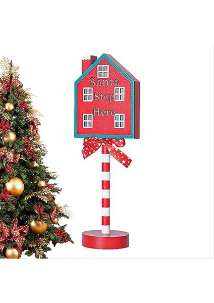 Noel LED Işık Dikey Işaretler LED Işık Noel Lambası Masa Işareti Durdurma Süsü Noel Masaüstü Işık E (Yurt Dışından) indirimleri