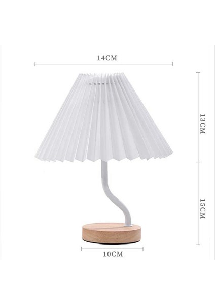 Üç Renkli Karartma Nordic Tabloamp USB Vintage Pilili Kumaş Masa Lambaları Ahşap Taban Taban Lambası Braket Oluğu ile (Yurt Dışından) fiyatları