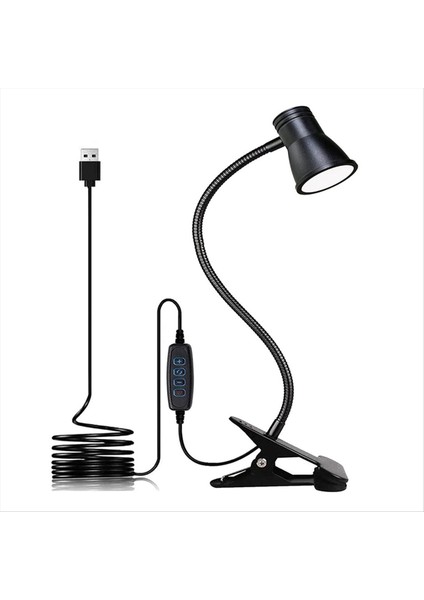 Hoparlör Tarzı Klipsli Kitap Işık LED Göz Koruması Okuma Işık USB Şarj Edilebilir Gece Işığı 3 Renk Sıcaklığı (Yurt Dışından)