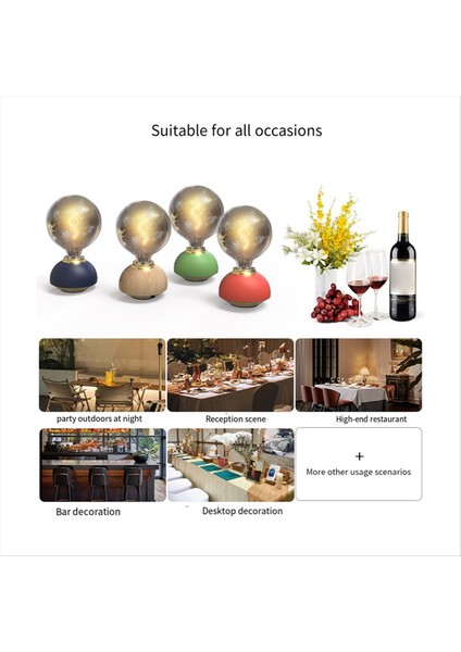 Cam LED Masa Lambası Döküm Verilebilir Masa Lambası Ampul Şekilli Masa Lambası Kapalı Dekor Yatak Odası Masa Lambası Turuncu (Yurt Dışından) modelleri