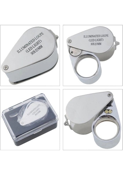 Kontrol, Için Özel Kutulu Metal Işıklı Lup 30X21 fiyatları