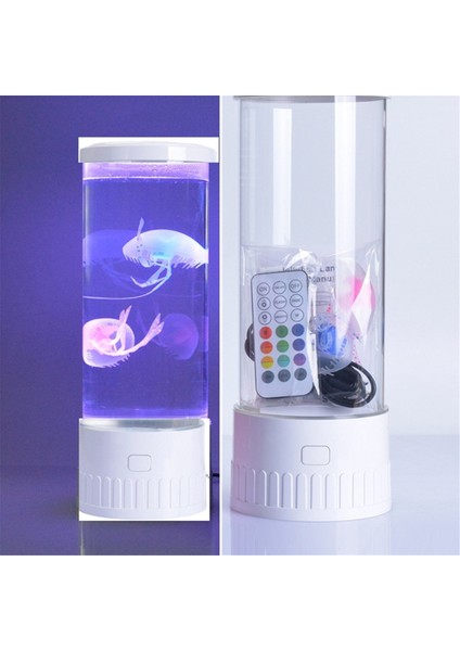 Denizanası Lambası Akvaryum Okyanus Gece Işıkları 7 Katlar LED Denizanası Ruh Hali Işıkları ile Ev Yatak Odası Masaüstü Dekorasyon (Yurt Dışından) fiyatları