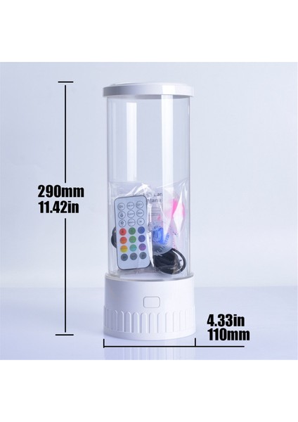 Denizanası Lambası Akvaryum Okyanus Gece Işıkları 7 Katlar LED Denizanası Ruh Hali Işıkları ile Ev Yatak Odası Masaüstü Dekorasyon (Yurt Dışından) fırsatları