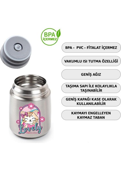 Kişiye Özel 450ML Bebek Mama Saklama Termosu Vakumlu Çift Taraflı Termos fiyatları