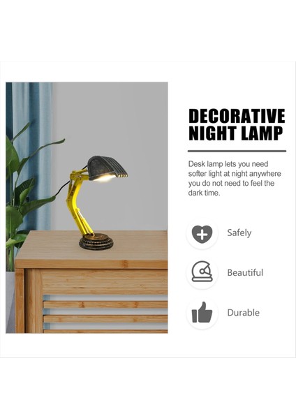 Ekskavatör Masa Lambası Inşaat Dekor Boy LED Noel Işık Işıkları Toddler Ofis Valentine&#39;in Yatak Odası Için Lambası (Yurt Dışından) modelleri