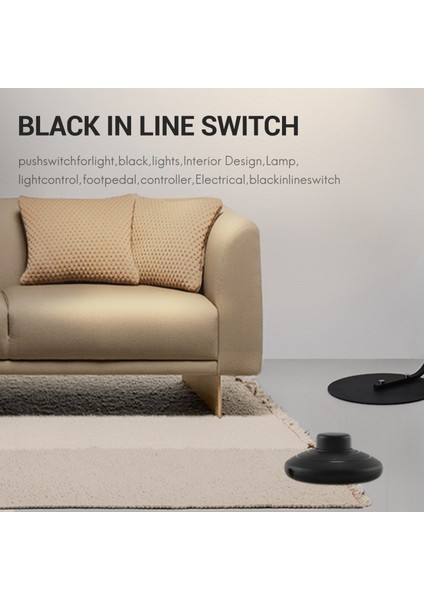 1pcs Siyah Sıralı Lamba Ayak Anahtarı Itme Güç Pedalı Işık Ayak Switch (Yurt Dışından) fırsatları