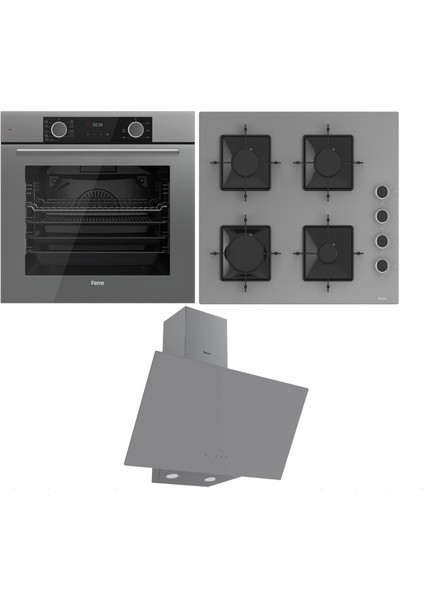 Fryart Serisi Gri Set ( SS208 + XE63CPR + D079)
