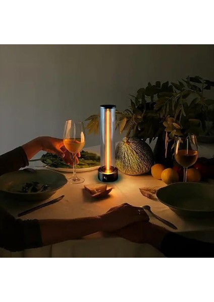 Minimalist Manyetik Lamba Tasarımı, Dokunmatik Kontrol Manyetik Masa Lambası, 2000MAH Şarj Edilebilir Modern USB El Feneri Kablosuz (Yurt Dışından)