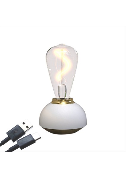 Cam Masa Lambası LED Dokunmatik Masa Lambası Dimmable Masa Lambası Kapalı Dekor Çalışma Yatak Odası Masa Lambası Beyaz (Yurt Dışından) indirimleri