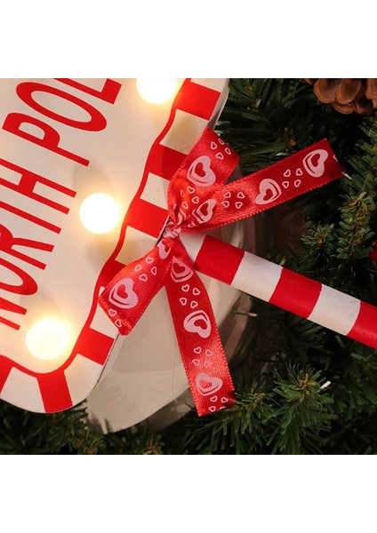 Noel LED Işık Dikey Işaretler LED Işık Noel Lambası Masa Işareti Durdurma Süsü Noel Masaüstü Işık A (Yurt Dışından) fiyatları