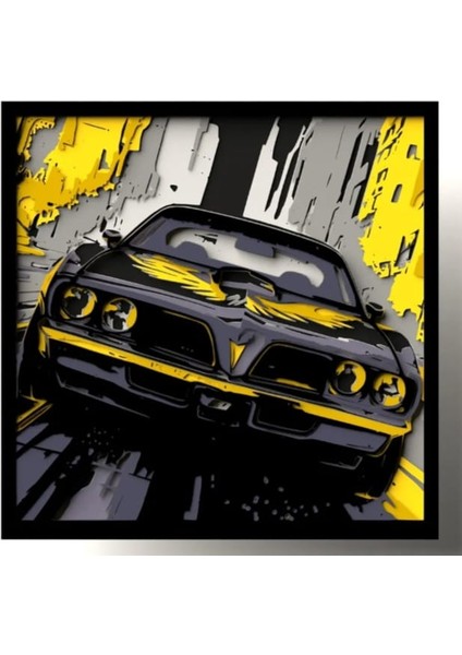 34×34×3.5 cm ölçülerindeki bu modern otomobil temalı sanat eseri,temiz hatlar ve çerçeveli premium sunumuyla salon, ofis, otel veya çalışma alanları için ideal bir dekor parçasıdır. modelleri