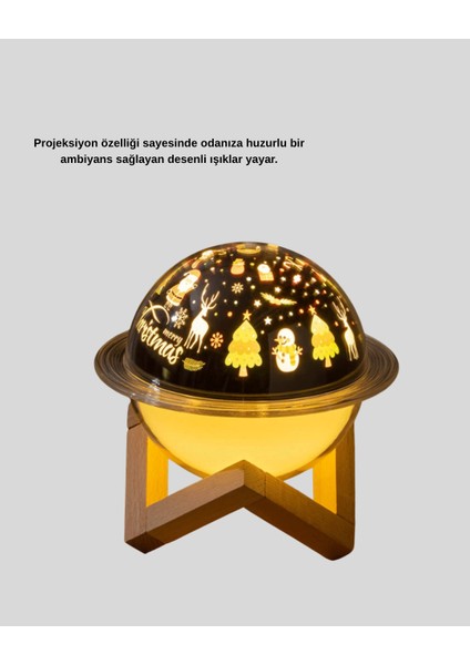 Aromaterapili USB Hava Nemlendirici – Projeksiyon Işıklı, Sessiz ve Şık Tasarım modelleri