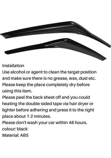 Siyah Far Göz Kapağı Kapak Kafası Işık Kaşları 2018-2021 Için Toyota Camry (Yurt Dışından) fırsatları