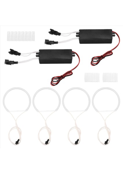 4pcs Beyaz Far Ccfl LED Melek Gözler Kiti Halo Halkası Drl Sinyal Işık Ccfl Far Lamba For-Bmw E36 E46 E39 E38 (Yurt Dışından) fiyatları